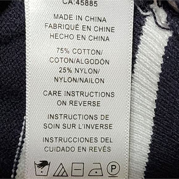 Michael Kors striped sailor button down lightweight cardigan sweater size medium - Picture 5 of 6